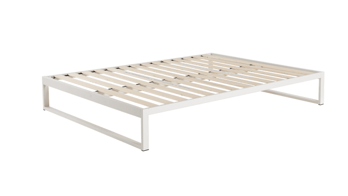 Mínimo - Snow White Steel Bed Frame | KEETSA