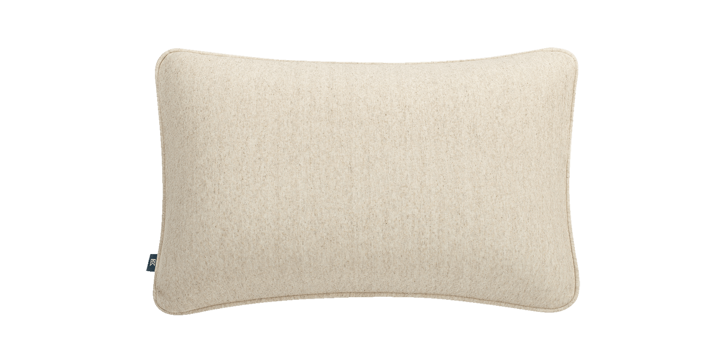 Keetsa Soft Dual Comfort Pillow shown with zippered removable cover partially open to reveal soft fiber fill, highlighting dual comfort design that combines plush softness with supportive structure for adaptable head and neck alignment.