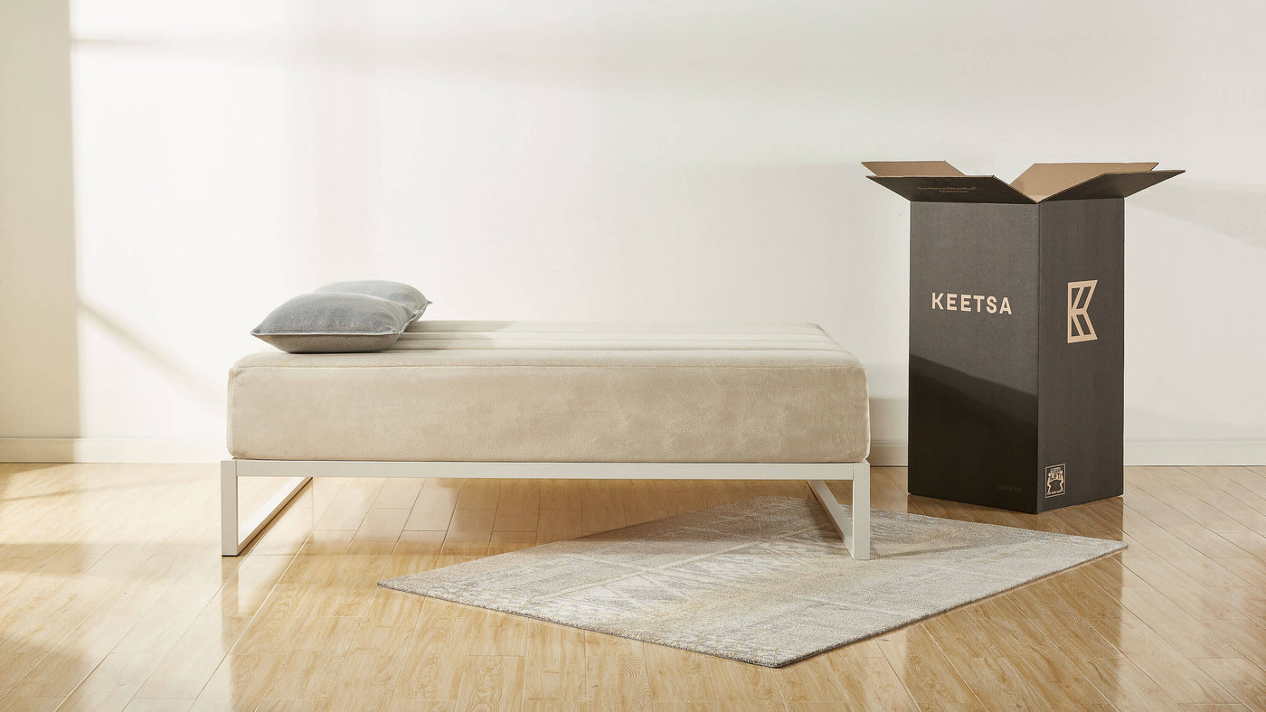 Keetsa Mattress in bedroom setting