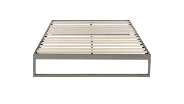 product_image_Mínimo - Industrial Gunmetal Steel Bed Frame | KEETSA