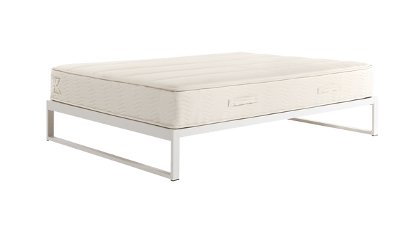 product_image_Mínimo - Snow White Steel Bed Frame | KEETSA