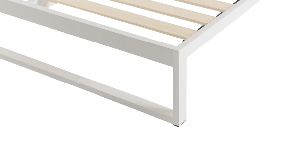 product_image_Mínimo - Snow White Steel Bed Frame | KEETSA