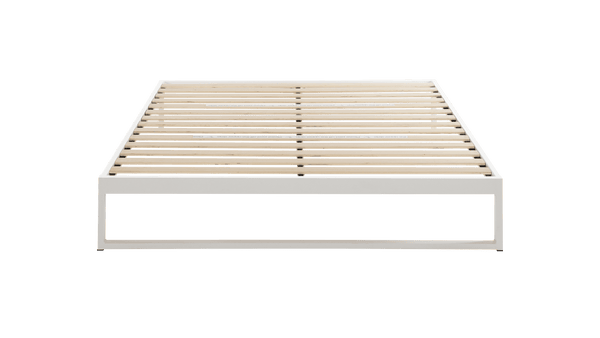 product_image_Mínimo - Snow White Steel Bed Frame | KEETSA