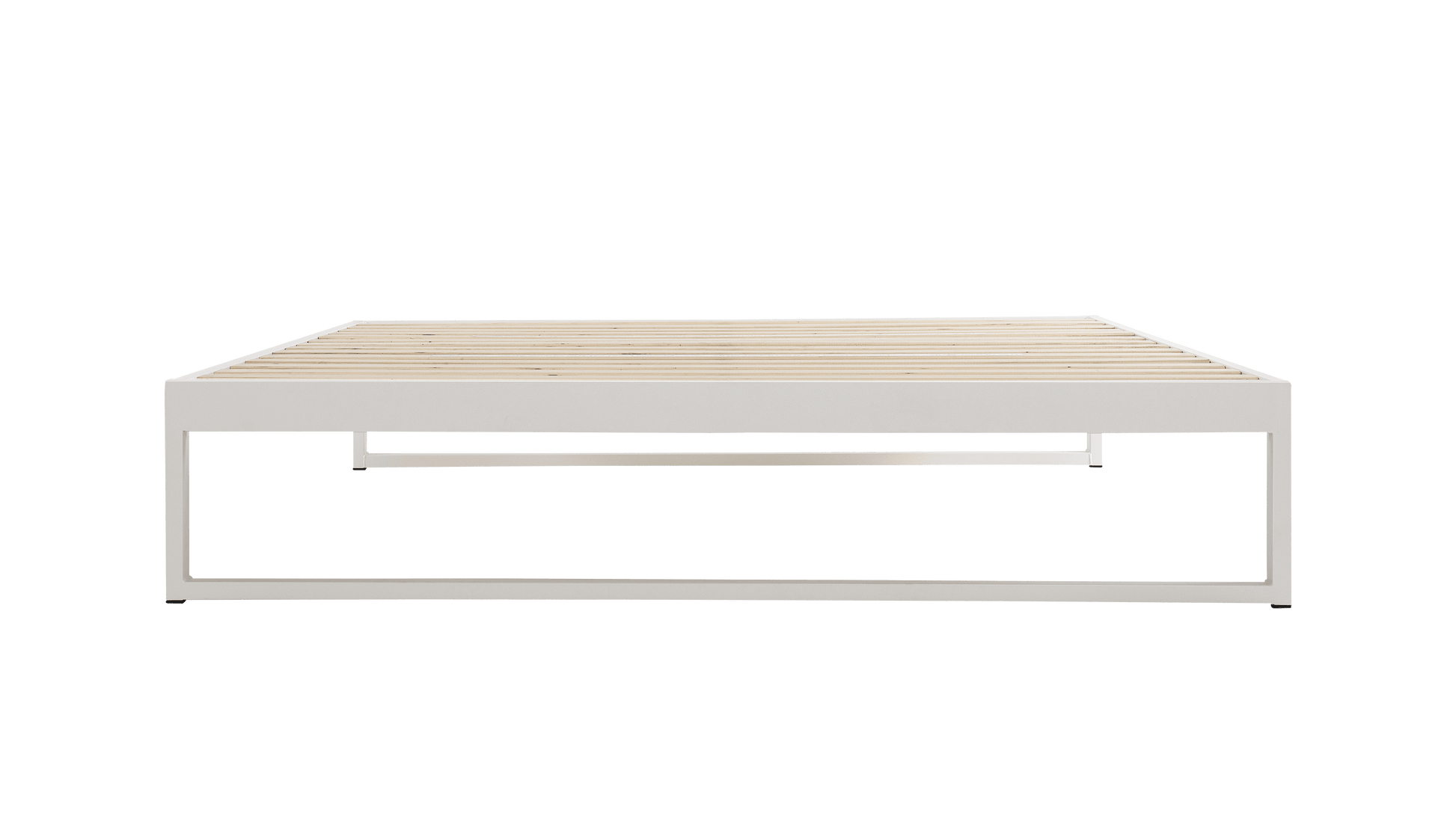 Mínimo - Snow White Steel Bed Frame | KEETSA