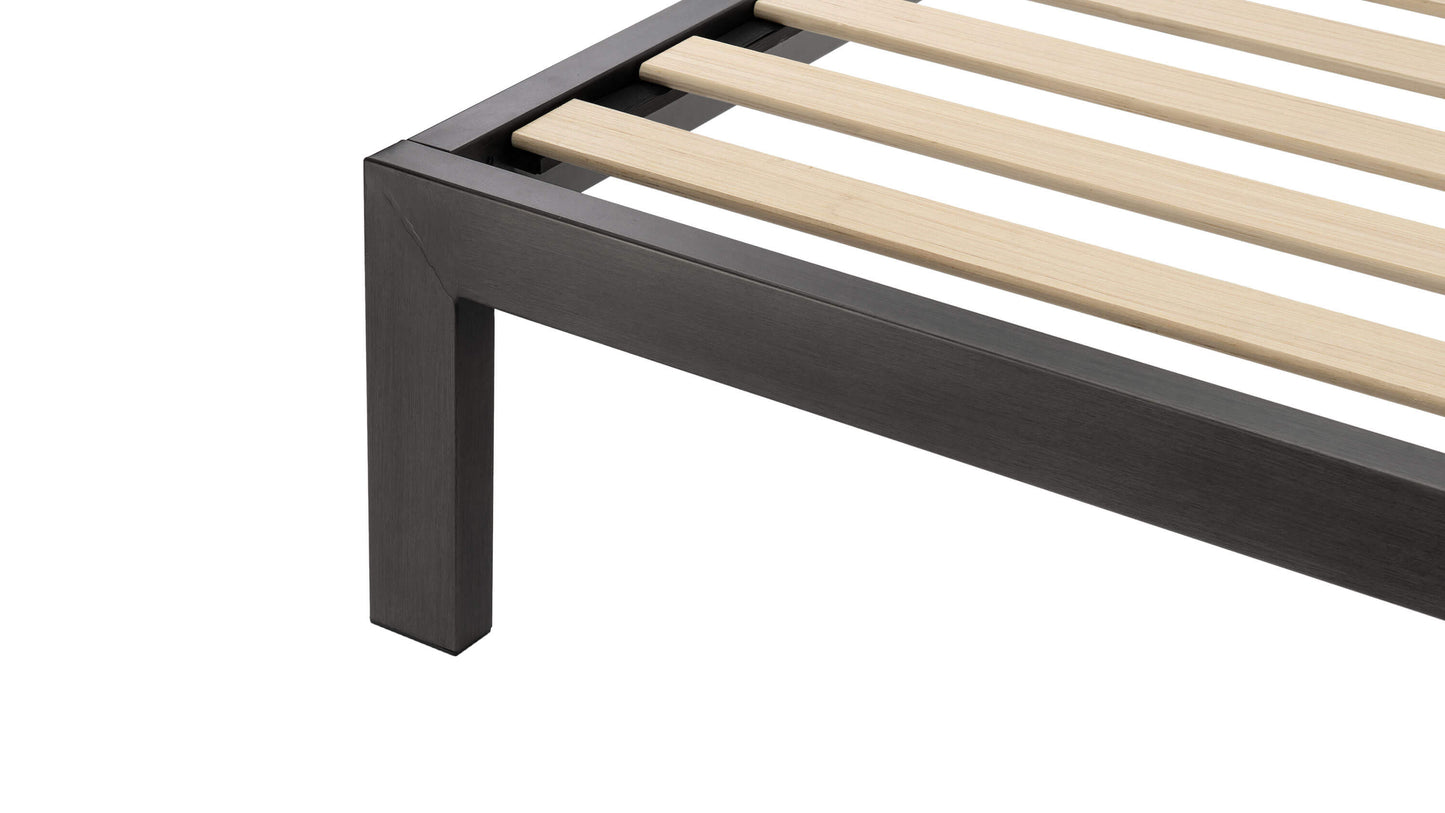 The Frame -Black Brushed Steel Bed Frame | KEETSA