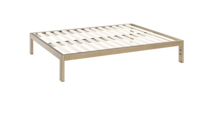The Frame - Gold Brushed Steel Bed Frame | KEETSA